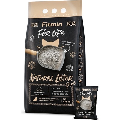 Fitmin For Life Natural litter Plus podestýlka pro kočky 8,6 kg 10 l
