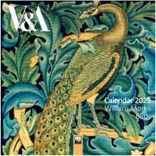 VaA: William Morris Birds Mini Wall Calendar 2025 (Art Calendar) Flame Tree Publishing