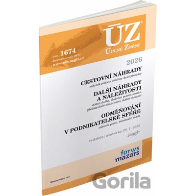 ÚZ 1674 Cestovní náhrady - Sagit