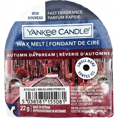 Yankee Candle Autumn Daydream vonný vosk do aromalampy 22 g