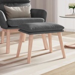 vidaXL Табуретка, светлосива, 45x29, 5x35 см, текстил (341424)