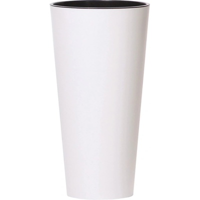 Prosperplast Kvetináč Tubus Slim s vkladom 25 cm biely
