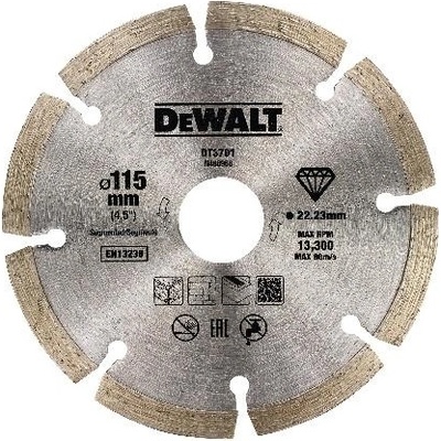 DeWALT DT3701 Diamantový kotouč se segmentovaným obvodem, suché řezání, 115 mm