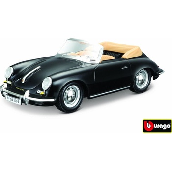 Bburago Porsche 356 B Cabriolet čierna 1:24