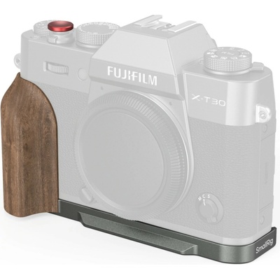 SmallRig 5668 L-montážna doska s drevenou rukoväťou pre FUJIFILM X-T30 sériu (charcoal)