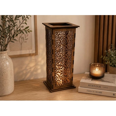 Dřevěný lampáš – Orientální záře