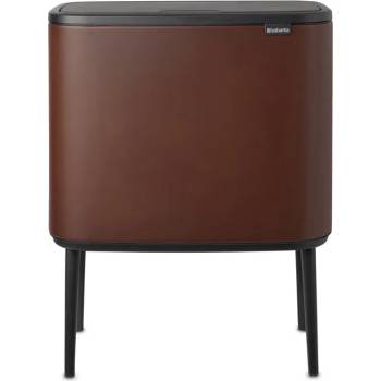 Brabantia Кош за смет Brabantia Bo Touch 11+23L, Mineral Cosy Brown (1005548)