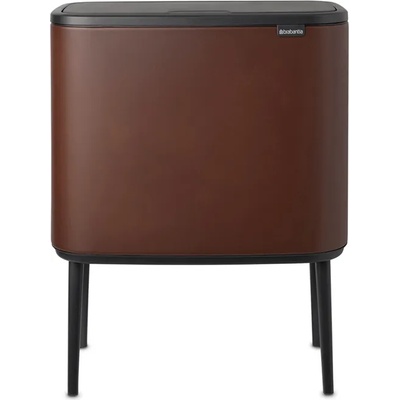 Brabantia Кош за смет Brabantia Bo Touch 11+23L, Mineral Cosy Brown (1005548)