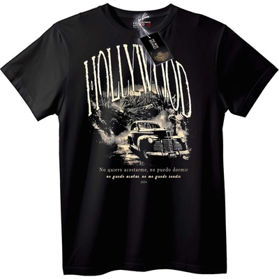 NOONEBRAND Тениска Винтидж кола от Холивуд - 2XL, Black