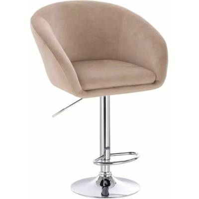 LuxuryForm Design Venice Velur na striebornom tanieri latte