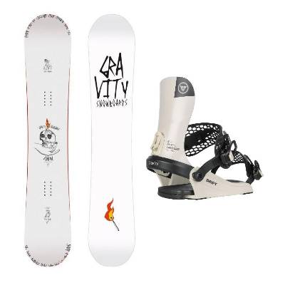 Gravity Contra 25/26 pánský snowboard + Gravity Drift bone/black vázání - 159 cm Wide + L (EU 42-45)