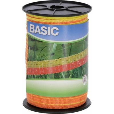 Ohradníková páska BASIC 10 mm 250 m žluto-oranžová