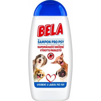Bela šampón pre psov napomáhajúci zníženiu výskytu parazitov 230 ml