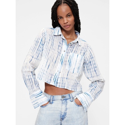 Crop košile GapStudio by Zac Posen Modrá