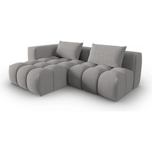 Cosmopolitan Design Сив ъглов диван (ляв ъгъл/с лежанка) Verona - Cosmopolitan Design (COS_LCO_S_193_F1_VERONA8)