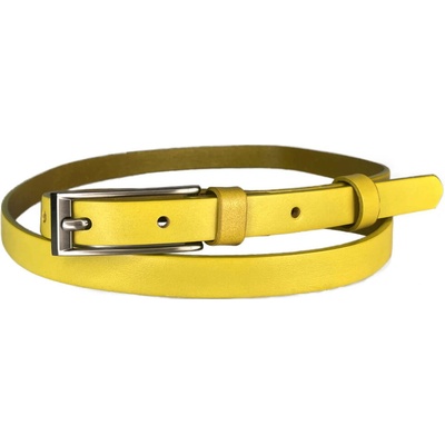 Penny Belts kožený opasek 15-1-32 žlutý