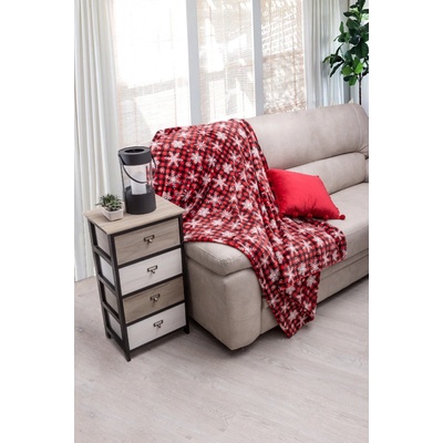 B.E.S. Petrovice Mikro flanel deka Snowchecko dárkové balení 150x210