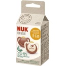 Nuk latex cumlík For Nature 2 ks červená