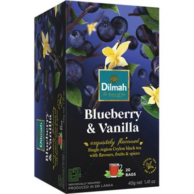 Dilmah Čaj černý borůvka vanilka 40 g