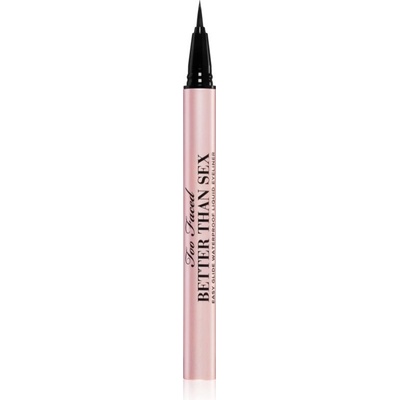 Too Faced Better Than Sex Easy Glide Waterproof Liquid Eyeliner dlouhotrvající oční linky ve fixu Black 6 ml
