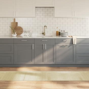 Image 1 of vidaXL Килим, правоъгълен, светъл натурален, 60x1000 см, бамбук (376861)