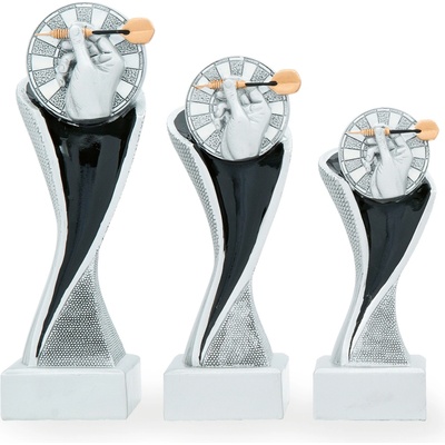 Trofej se symbolem šipek výška 14,5 cm vícebarevná