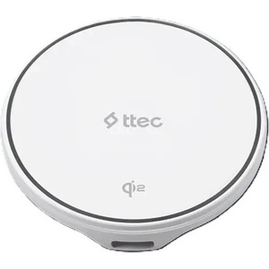 Ttec Безжично Wireless зарядно 220V ttec AirCharger M Pro Qi2/MagSafe Compatible 15W iPhone/Android Wireless Fast Charger - Бяло