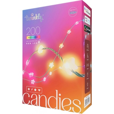 Twinkly Candies LED svetelná reťaz 12 m RGB TWKS200RGB-G