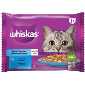 Whiskas Fish Selection jelly 4x85 g