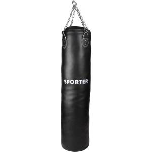 SPORTER Боксов чувал от естествена кожа 150 на 30 см (gs-1004-150 black)