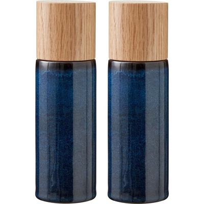 Bitz Тъмносин керамичен комплект от мелнички за сол и пипер 2 бр. Gastro Blue - Bitz (821503)