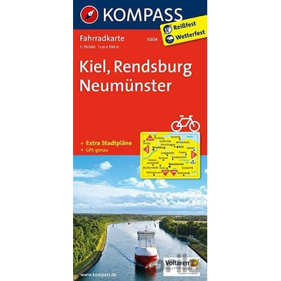 Kompass Fahrradkarte Kiel Rendsburg Neumünster
