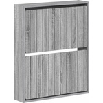vidaXL Стенно шкафче за обувки ZWOLLE 71 x 17 x 86 см Сив Сонома (896421)