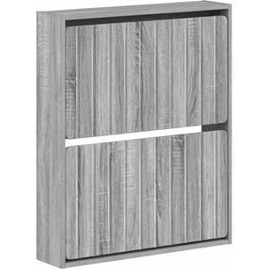 vidaXL Стенно шкафче за обувки ZWOLLE 71 x 17 x 86 см Сив Сонома (896421)