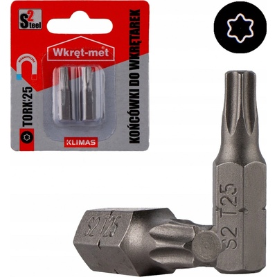 Skrutkovací bit Tx, 30x25 mm (5 kus v bal.) Klimas - bity