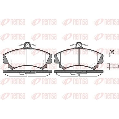 Sada brzdových platničiek kotúčovej brzdy (na jednu nápravu) REMSA 0590.02 0590.02