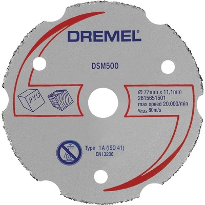 Dremel DSM500 2615S500JB řezný kotouč rovný 77 mm 1 ks tvrdé dřevo, měkké dřevo, překližka, laminát , plast, sádrokarton