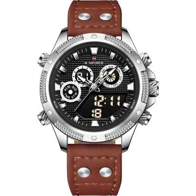 Naviforce Часовник naviforce ka-29536 - Кафяво / Сребристо kp29536 (ka-29536)