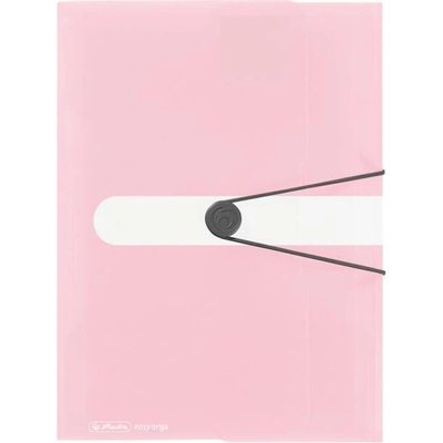 Plastový obal s gumičkou Herlitz rose