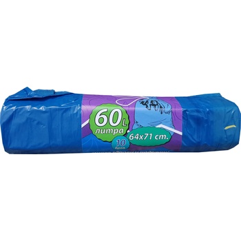 Чували за смет с връзки здрави 60л/ 64х71см 10 броя