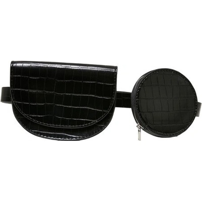 Urban Classics Croco Synthetic Leather Double Beltbag