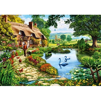 Image 1 of Bluebird Puzzle - Puzzle Cottage by the Lake II - 1 000 piese