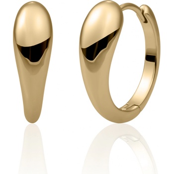 Sparkling Jewels Pozlátené náušnice zo striebra EAG30