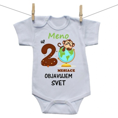 Boodyy Body s krátkym rukávom Už 2 mesiace objavujem svet