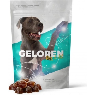 GELOREN DOG дъвчащи желатинови таблетки L-XL, 420 г (60 бр)