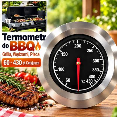 BBQ Teplomer Fahrenheit a Indikátor Tepla Grilovací Teplomer
