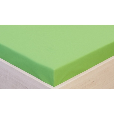 Tegatex Prostěradlo Jersey s elastanem světle zelené 90x200