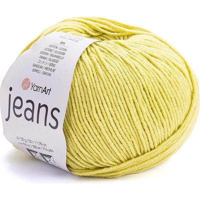 Pletací příze Gina / Jeans 50 g Varianta: 11 (29) zelená jablková, Balení: 1 ks 43308/85098/198133