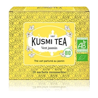 Kusmi Tea Porcovaný bio organický zelený čaj Green Tea with Jasmine 20 sáčků