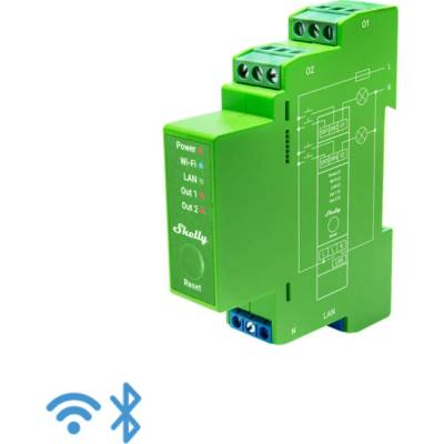 Shelly Pro Dimmer 2PM - dvoukanálový stmívací modul (LAN, WiFi, Bluetooth)